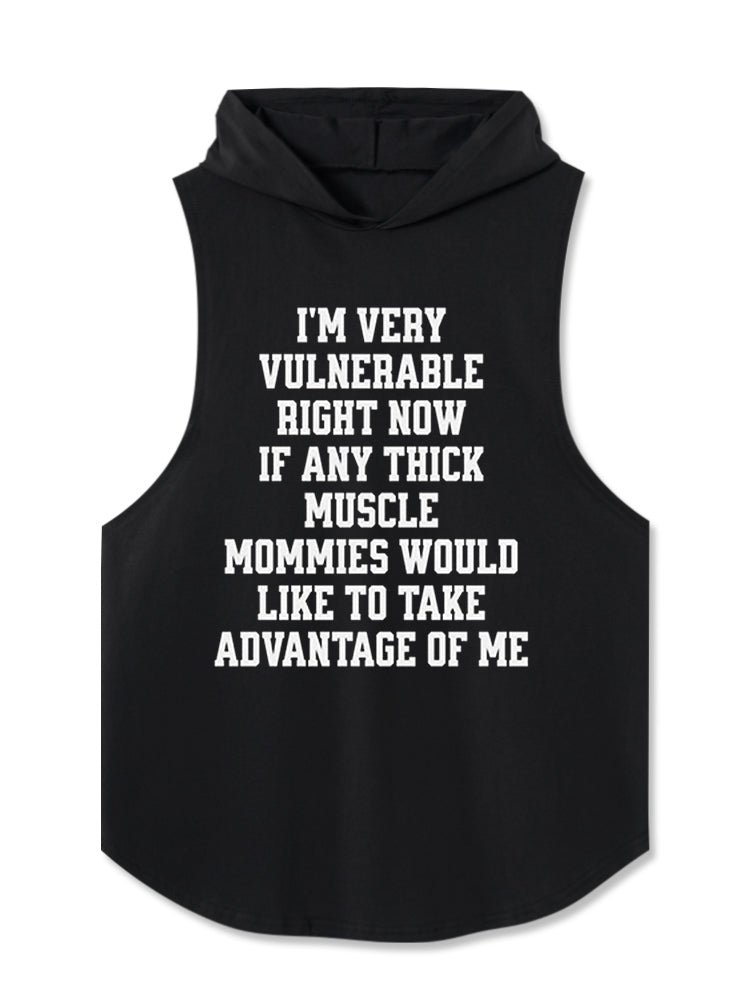 I'm very vulnerable right Hooded Tank