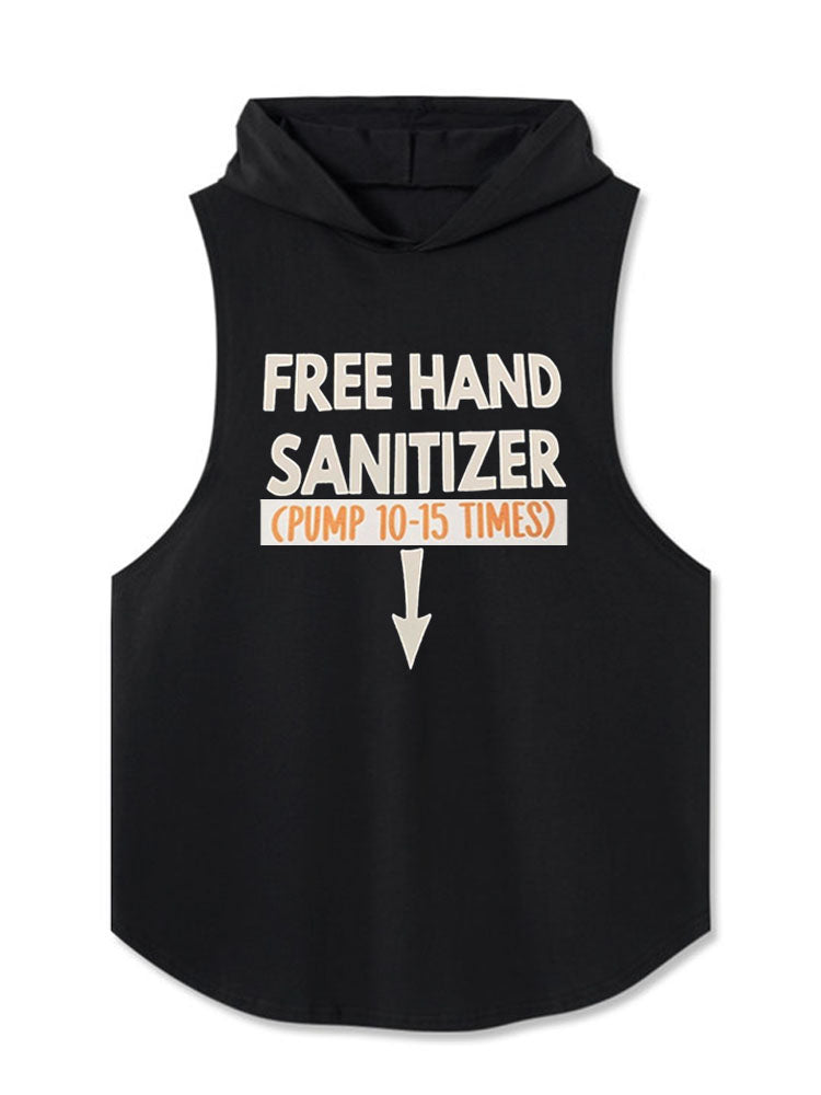 FREE HAND SANITIZER (PUMP 10–15 TIMES) Hooded Tank