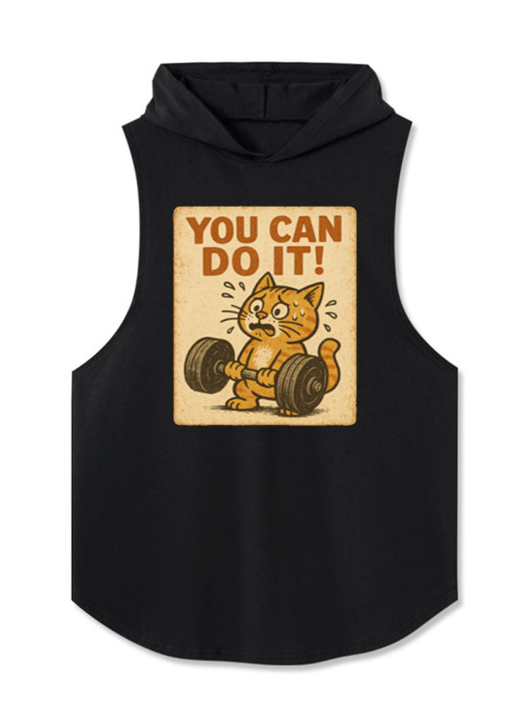 You Can Do It! Hooded Tank