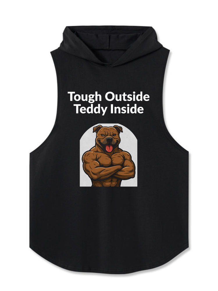 Tough Outside Teddy Inside Hooded Tank