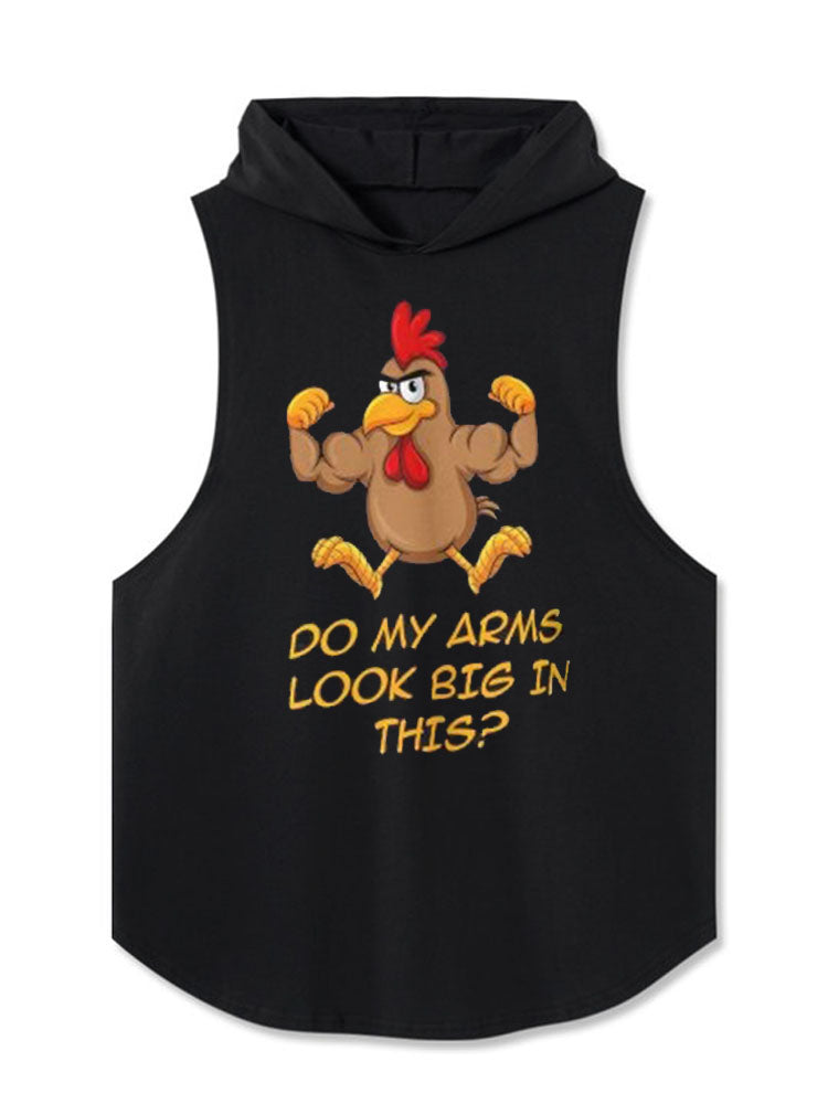 Do my arms look big in this? Hooded Tank