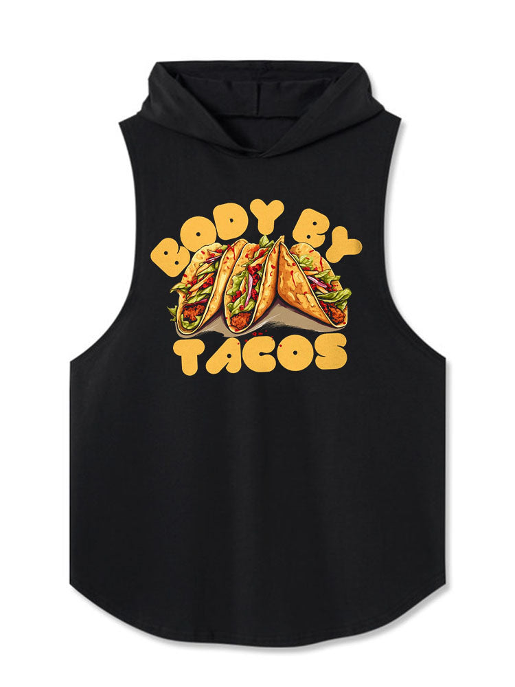 BODY BY TACOS Hooded Tank