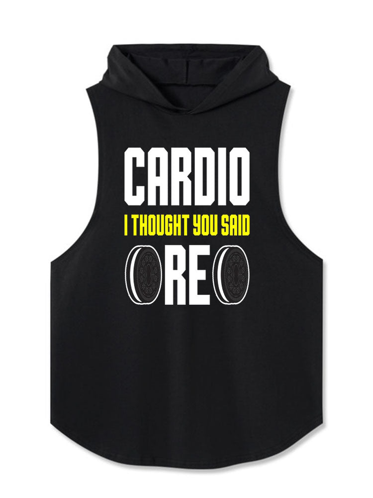 CARDIO — I THOUGHT YOU SAID OREO Hooded Tank