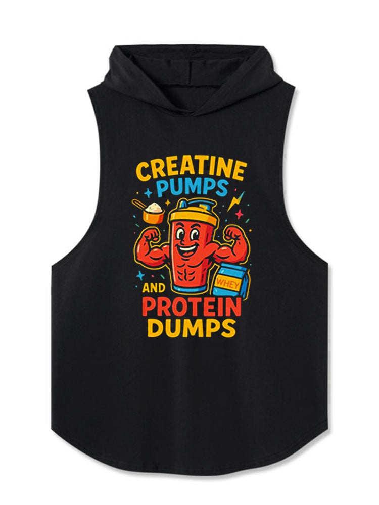 CREATINE PUMPS AND PROTEIN DUMPS Hooded Tank