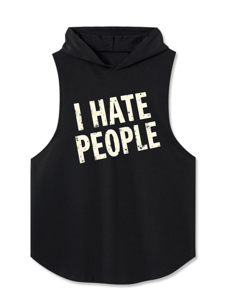 I HATE PEOPLE Hooded Tank