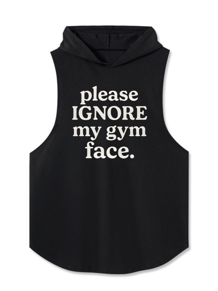 please ignore my gym face. Hooded Tank