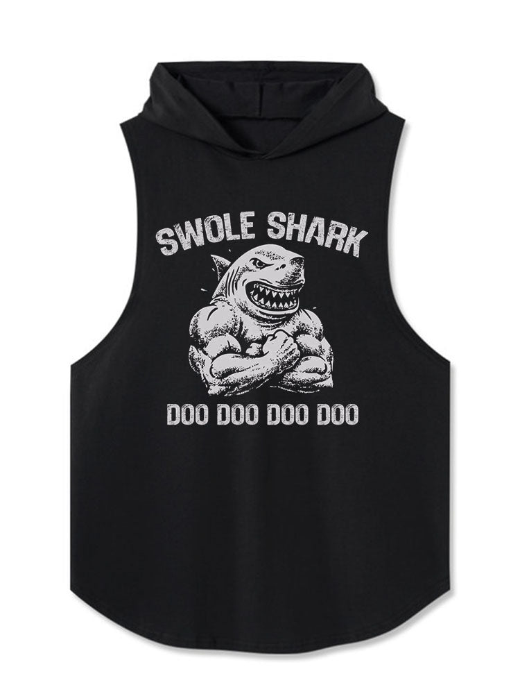 SWOLE SHARK DOO DOO DOO DOO Hooded Tank