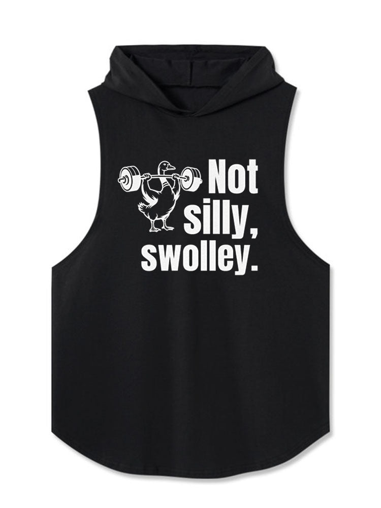 Not silly swolley Hooded Tank