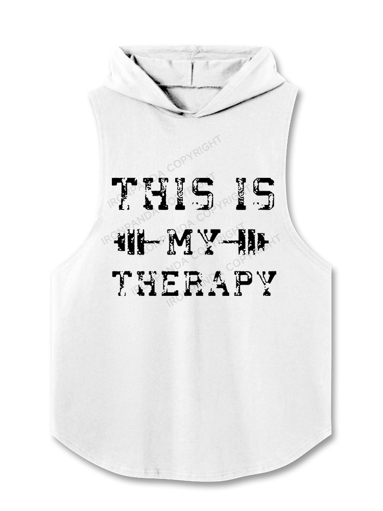 This Is My Therapy Hooded Tank