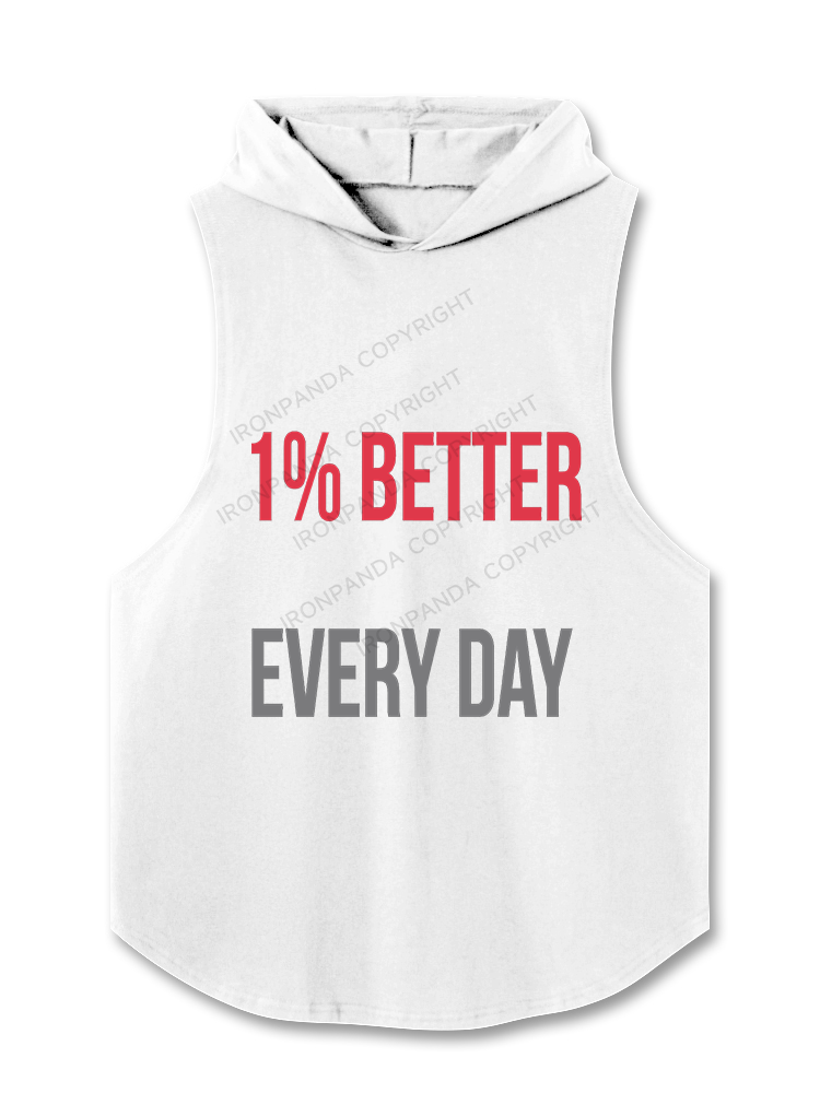 1% Better Every Day Hooded Tank