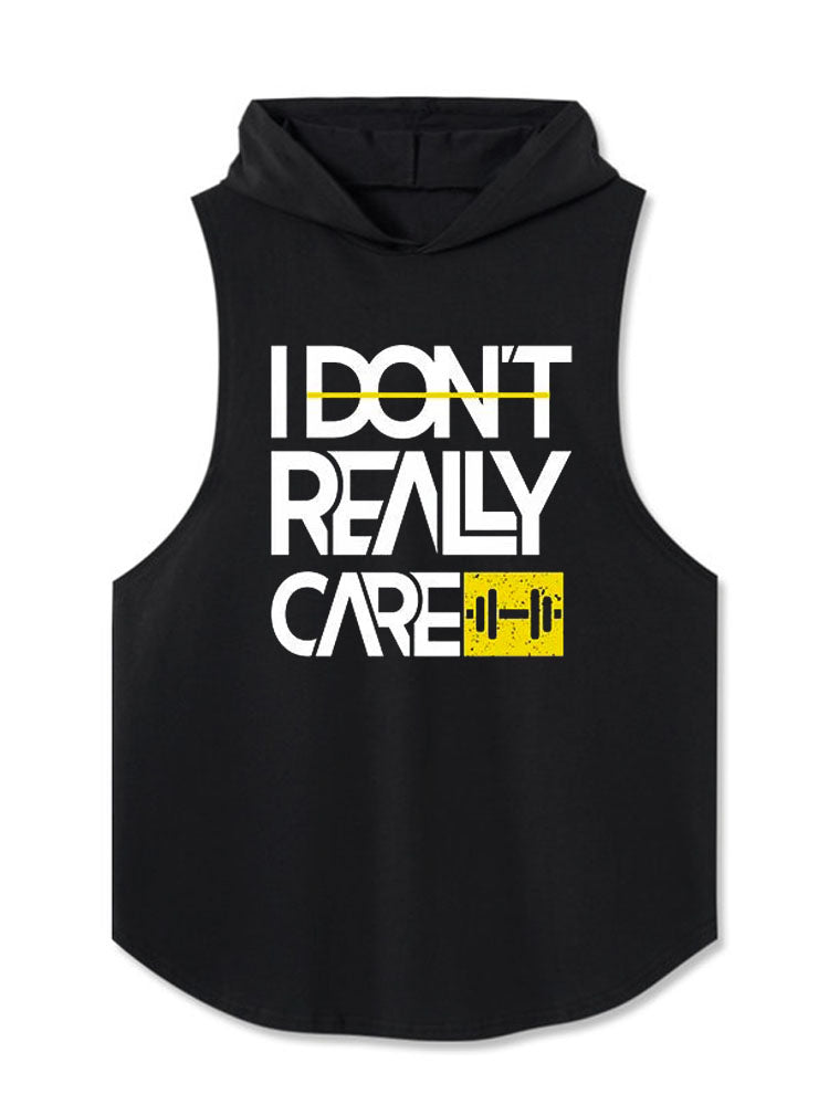 I DON’T REALLY CARE Hooded Tank