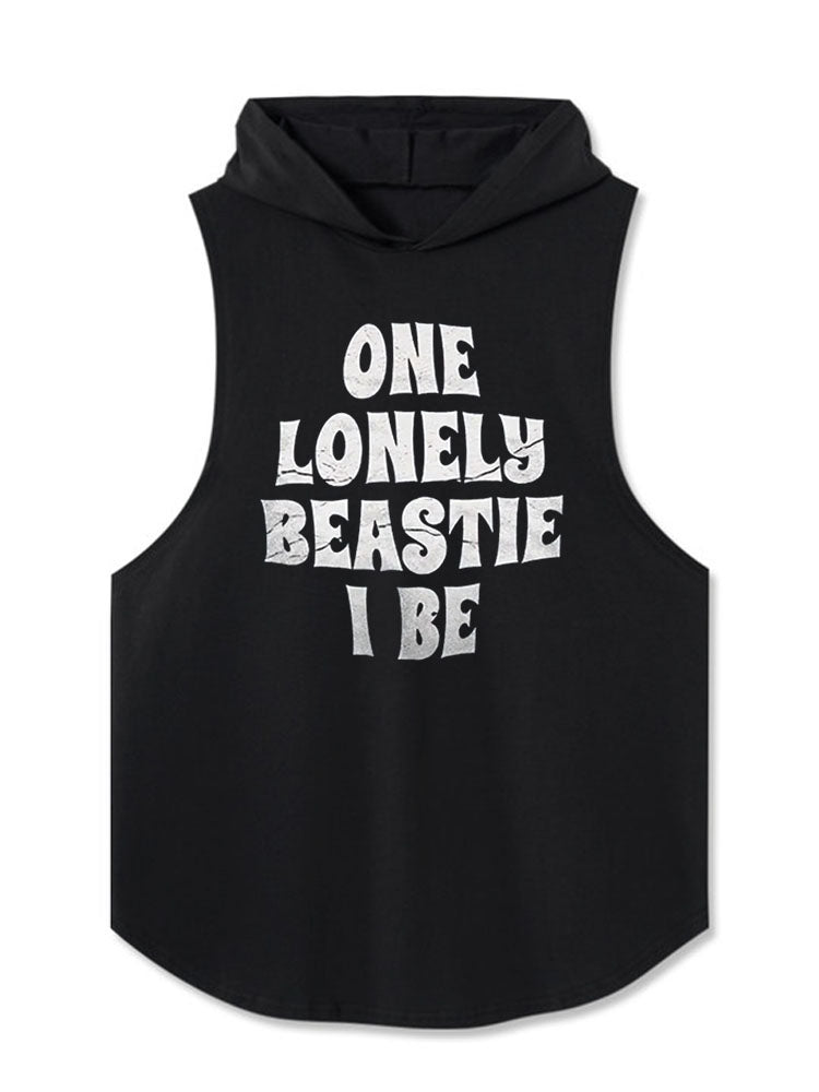 One lonely beastie I be Hooded Tank