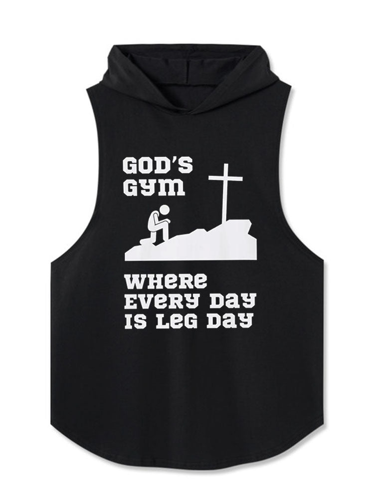 WHERE EVERY DAY IS LEG DAY Hooded Tank