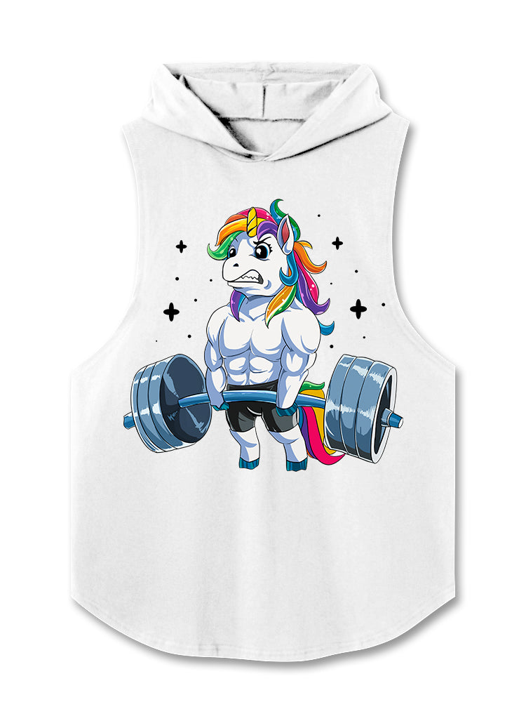 Weightlifting Unicorn Hooded Tank