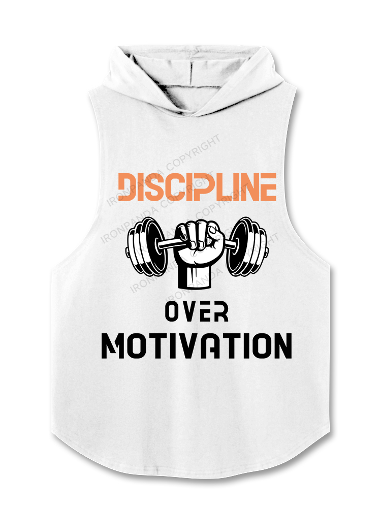 Discipline Over Motivation Hooded Tank
