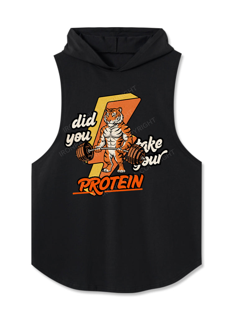 Did you take your PROTEIN Hooded Tank