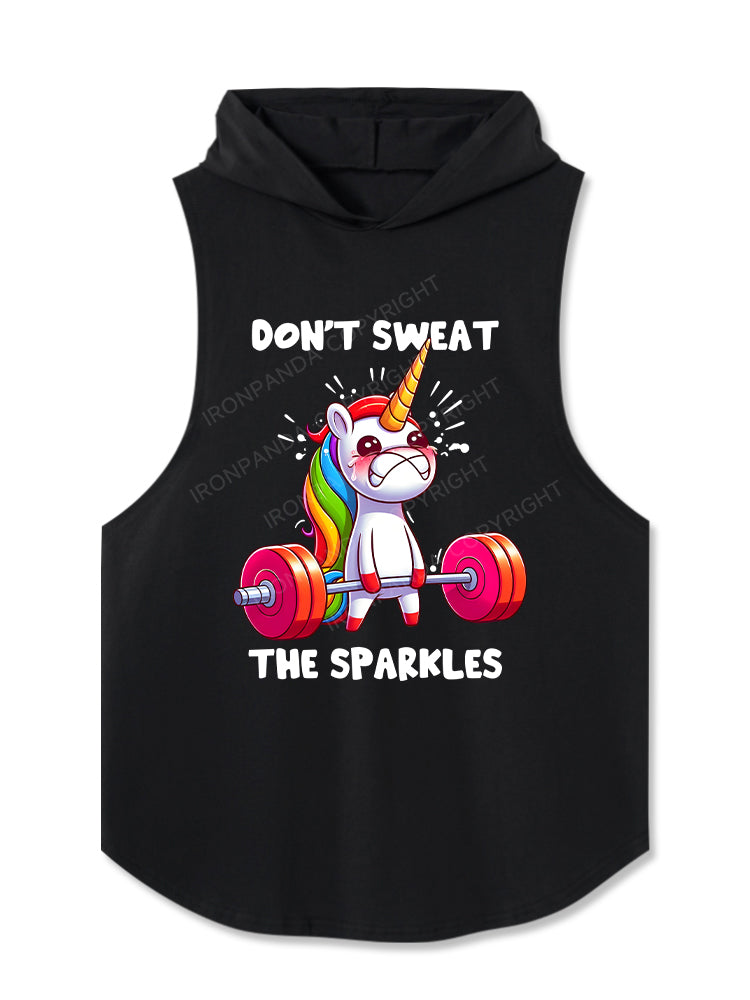 DON'T SWEAT THE SPARKLES Hooded Tank
