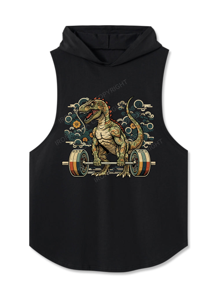 Tyrannosaurus Rex Deadlift Hooded Tank