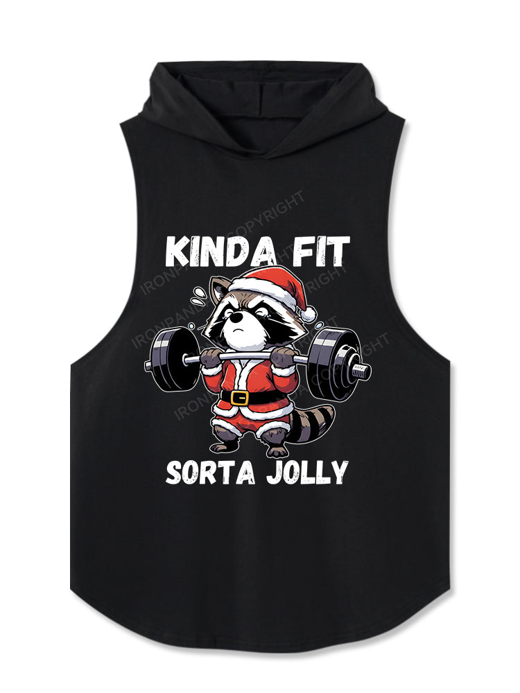KINDA FIT, SORTA JOLLY Hooded Tank