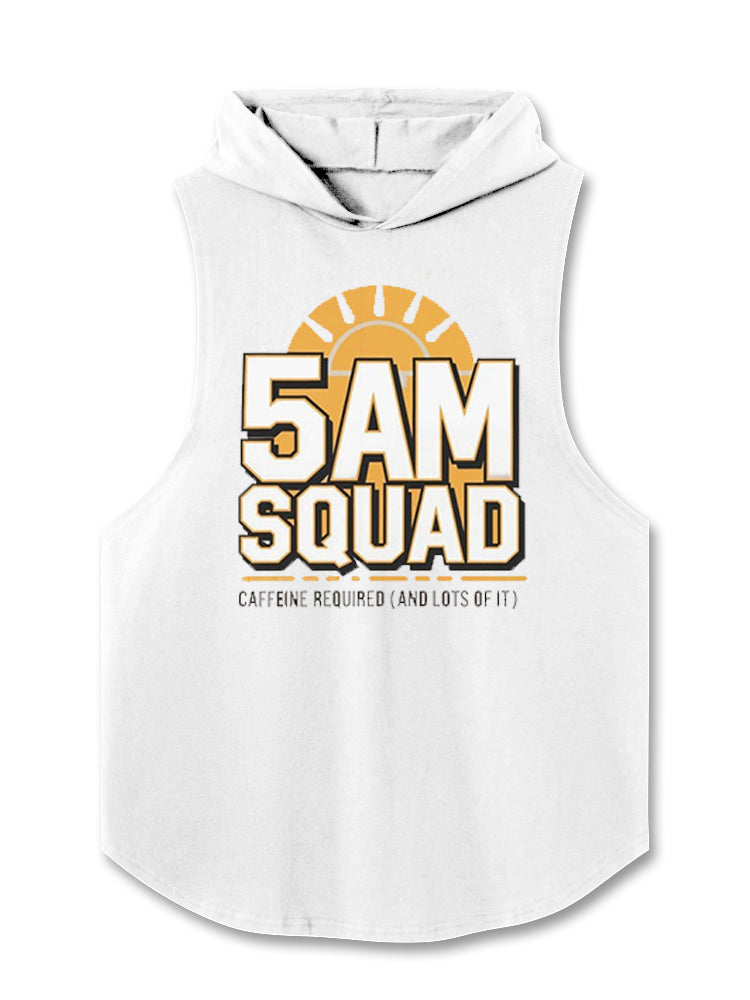 5AM SQUAD Caffeine required (and lots of it) Hooded Tank