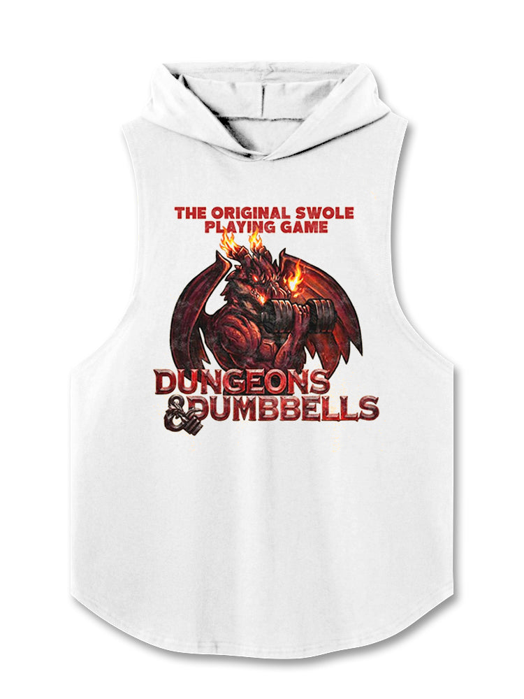 SWOLE PLAYING GAME Hooded Tank