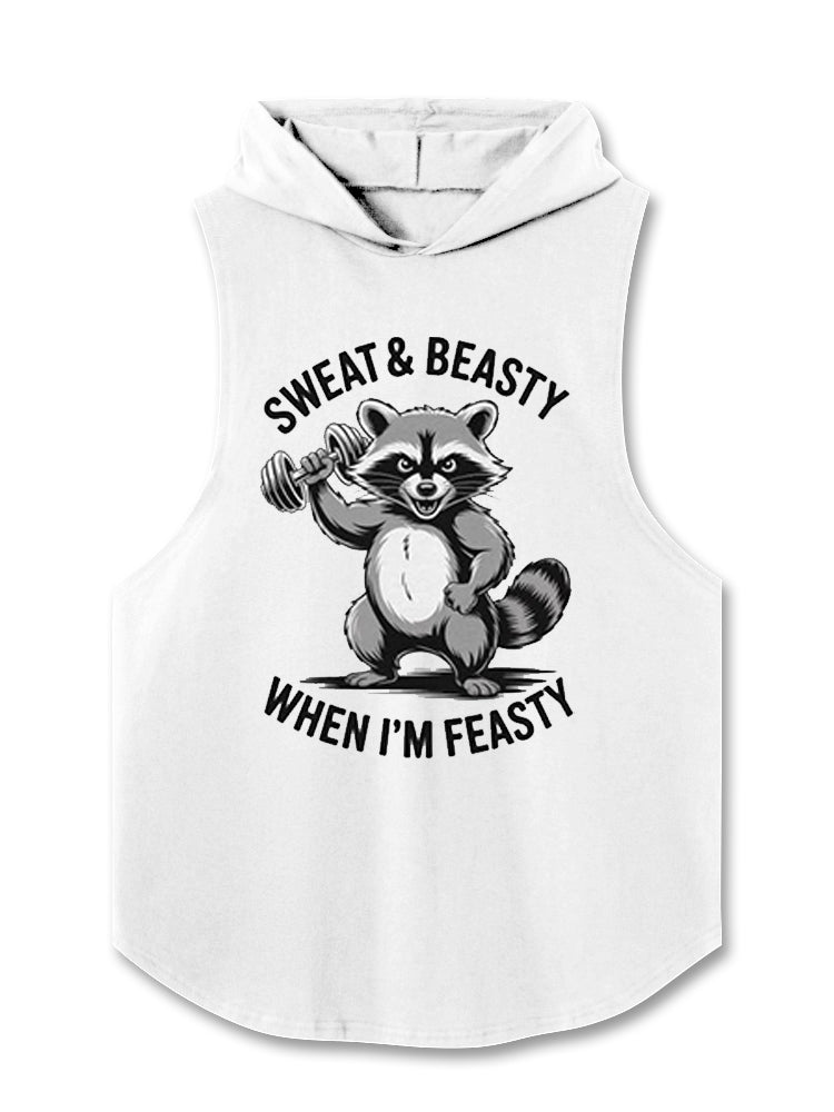 SWEAT & BEASTY WHEN I'M FEASTY Hooded Tank