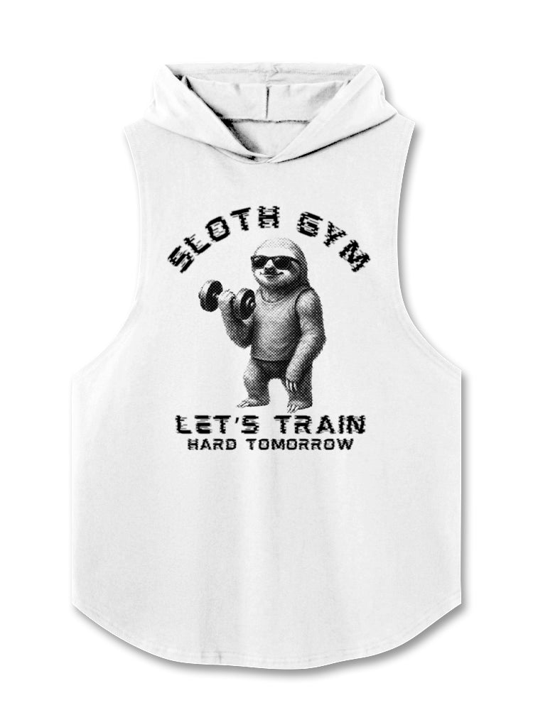 LET’S TRAIN HARD TOMORROW Hooded Tank