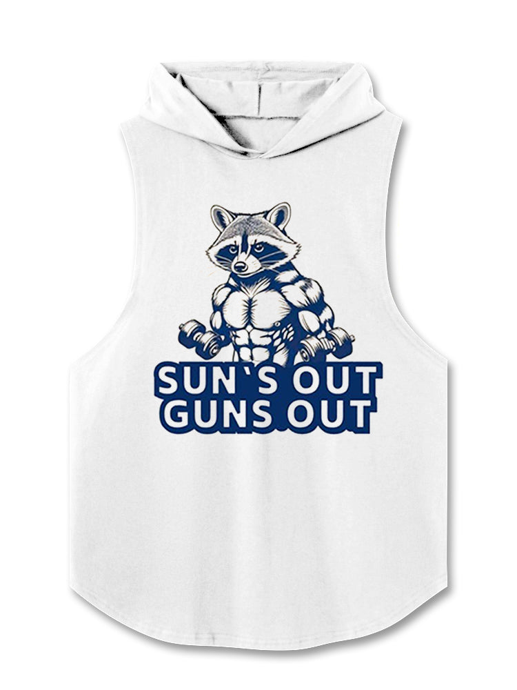 SUN’S OUT GUNS OUT Hooded Tank