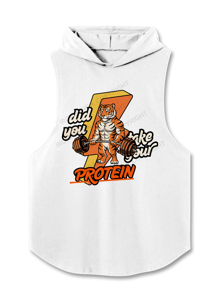 Did you take your PROTEIN Hooded Tank