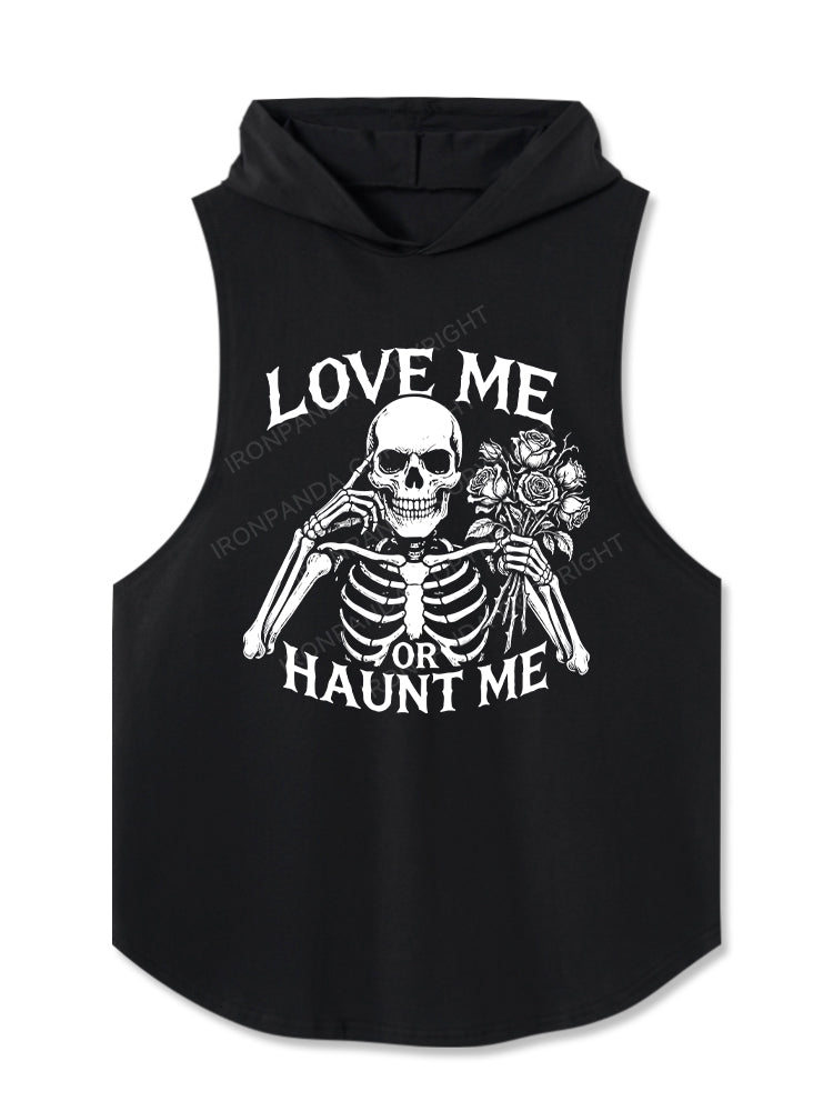 LOVE ME OR HAUNT ME Hooded Tank