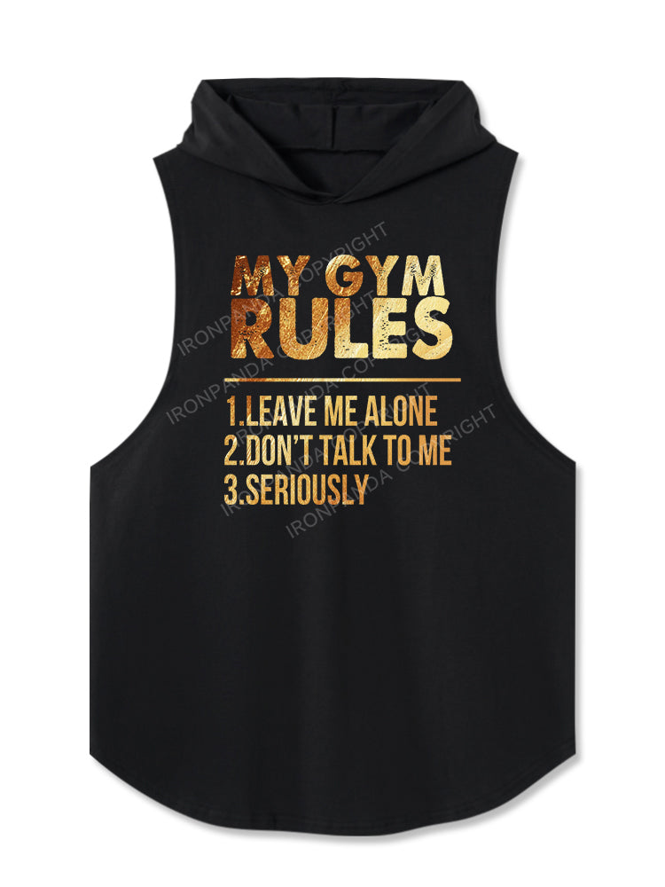 MY GYM RULES Hooded Tank