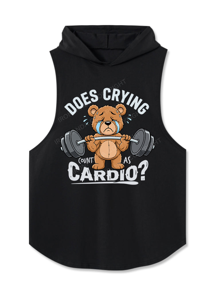 Does crying count as cardio?Hooded Tank