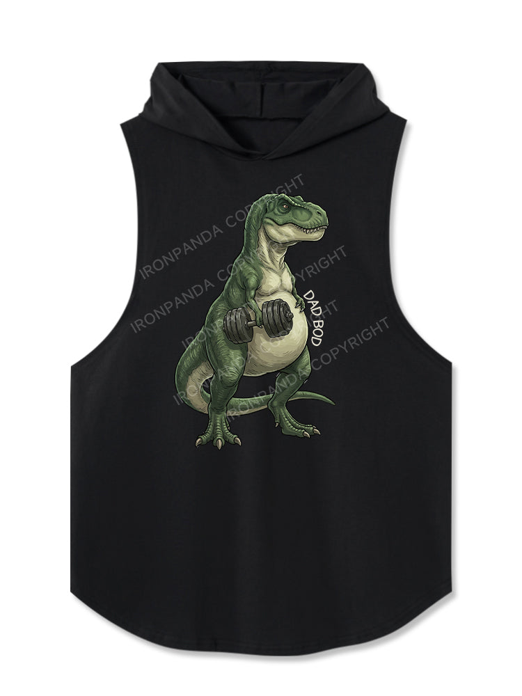 Tyrannosaurus rex Dad Bod Hooded Tank