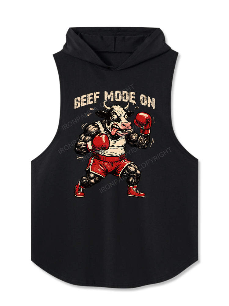 beef mode on Hooded Tank