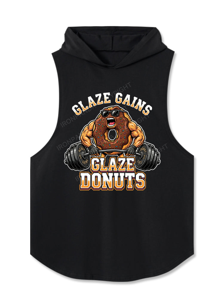 GLAZE GAINS，GLAZE DONUTS Hooded Tank