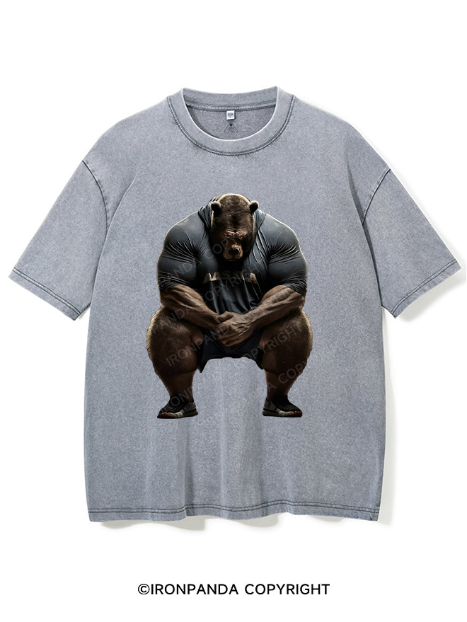 I'm Not Here To Talk Washed Gym Shirt