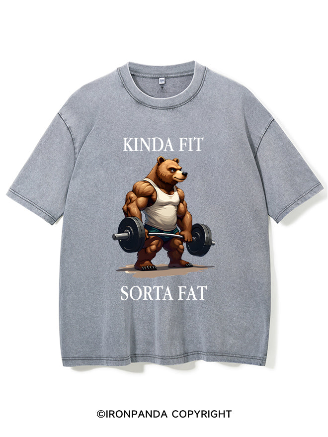 KINDA FIT SORTA FAT Washed Gym Shirt