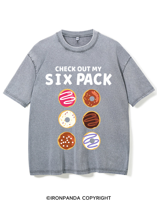 Check Out  My Six Pack Washed Gym Shirt