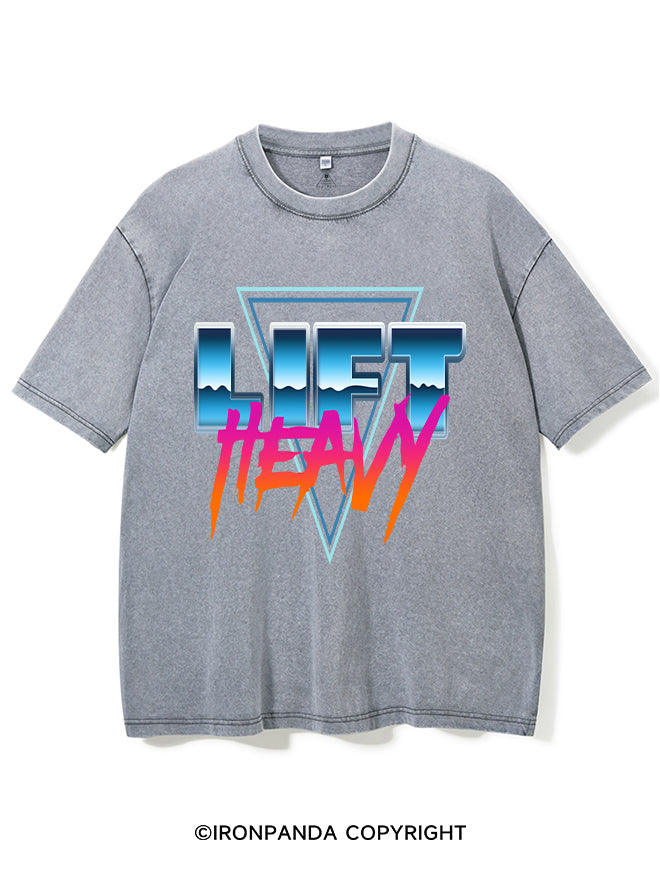 Lift Heavy Washed Gym Shirt