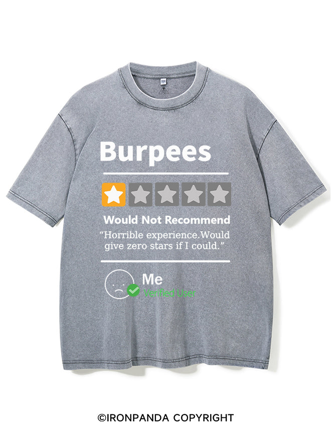 BURPEES REVIEWED Washed Gym Shirt