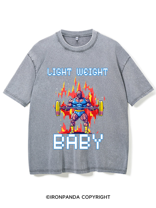 Light Weight baby WASHED GYM SHIRT