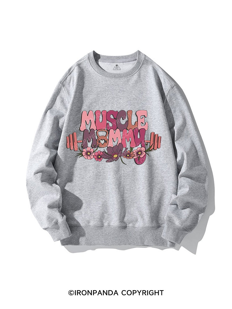 Muscle Mom  Oversized Crewneck Sweatshirt