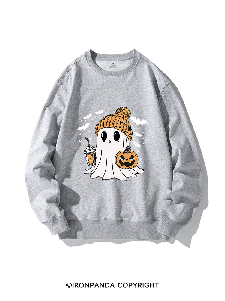 GHOST WITH ICED COFFEE CREWNECK Sweatshirt