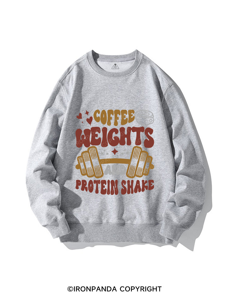 Coffee Weight Protein CREWNECK Sweatshirt
