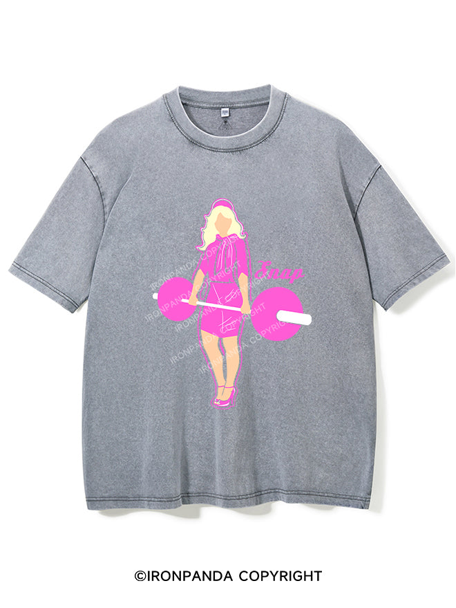 Barbell woman Vintage Gym Shirt