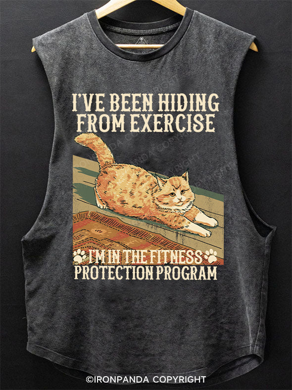 i've been hiding from exercise SCOOP BOTTOM COTTON TANK