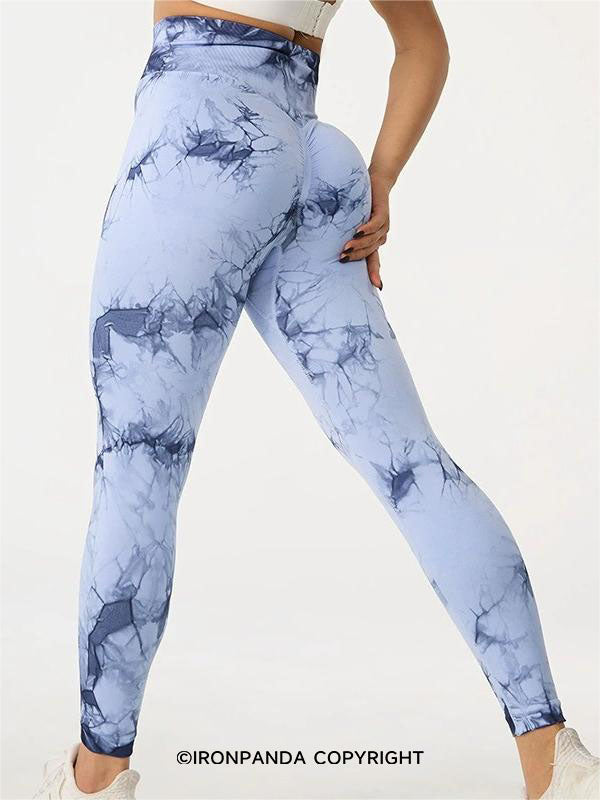 Tie-Dye High-Waist Sculpting Yoga Pants