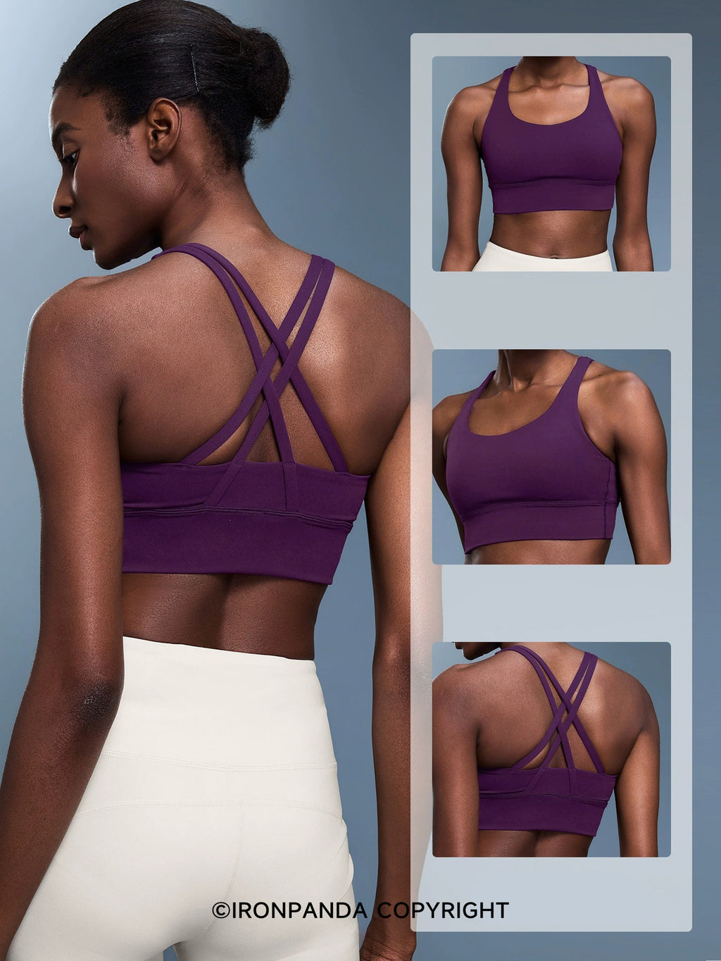 Crisscross Back High-Impact Yoga Bra