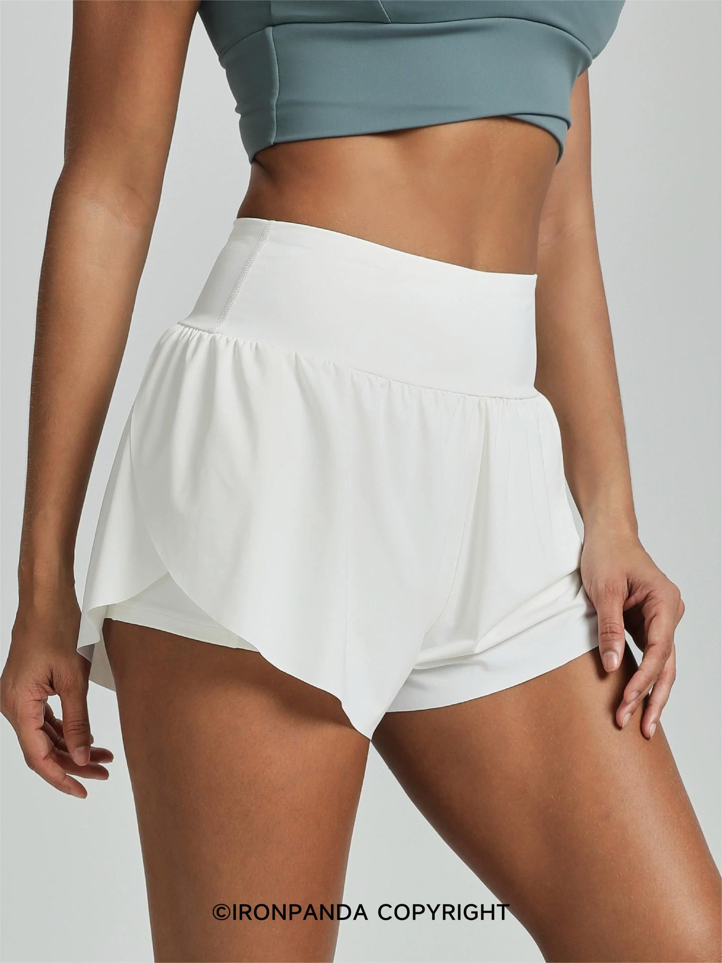 Fast-Dry Faux Layer Sports Shorts