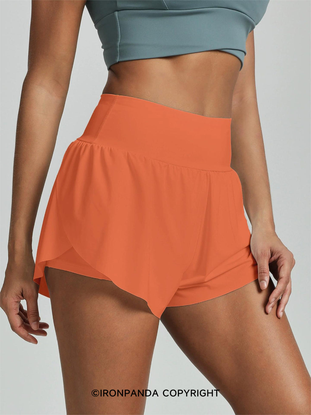Fast-Dry Faux Layer Sports Shorts